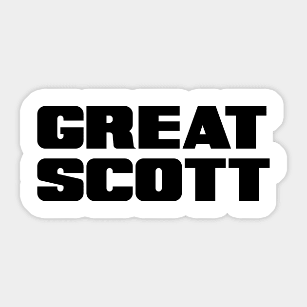 great scott Sticker by quillandivypress